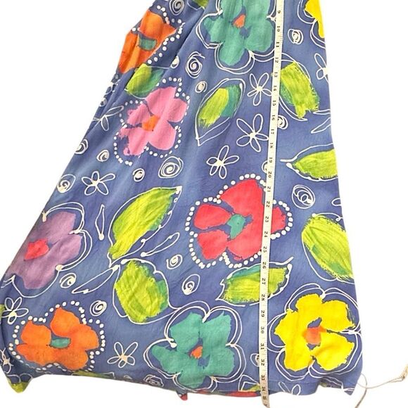 Vintage Jams World Tank Minidress — Floret Blue Print, Made in Hawaii, Rare Sz S - Picture 11 of 14